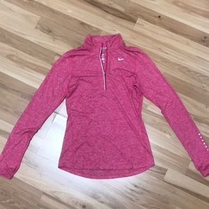 NIKE Dri-Fit long sleeve top pink XS
